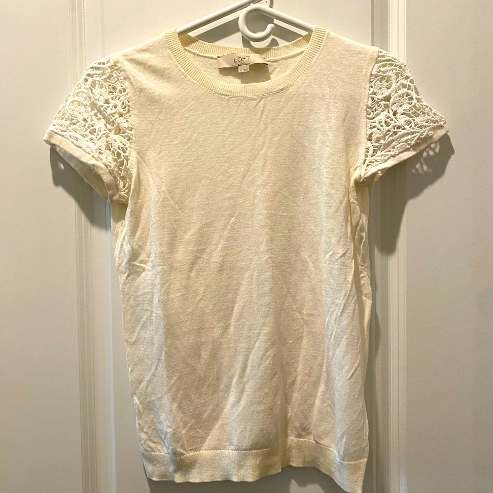 LOFT Braided Casual Top